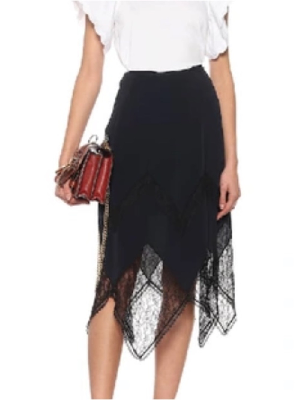 See by Chloe slip lace skirt